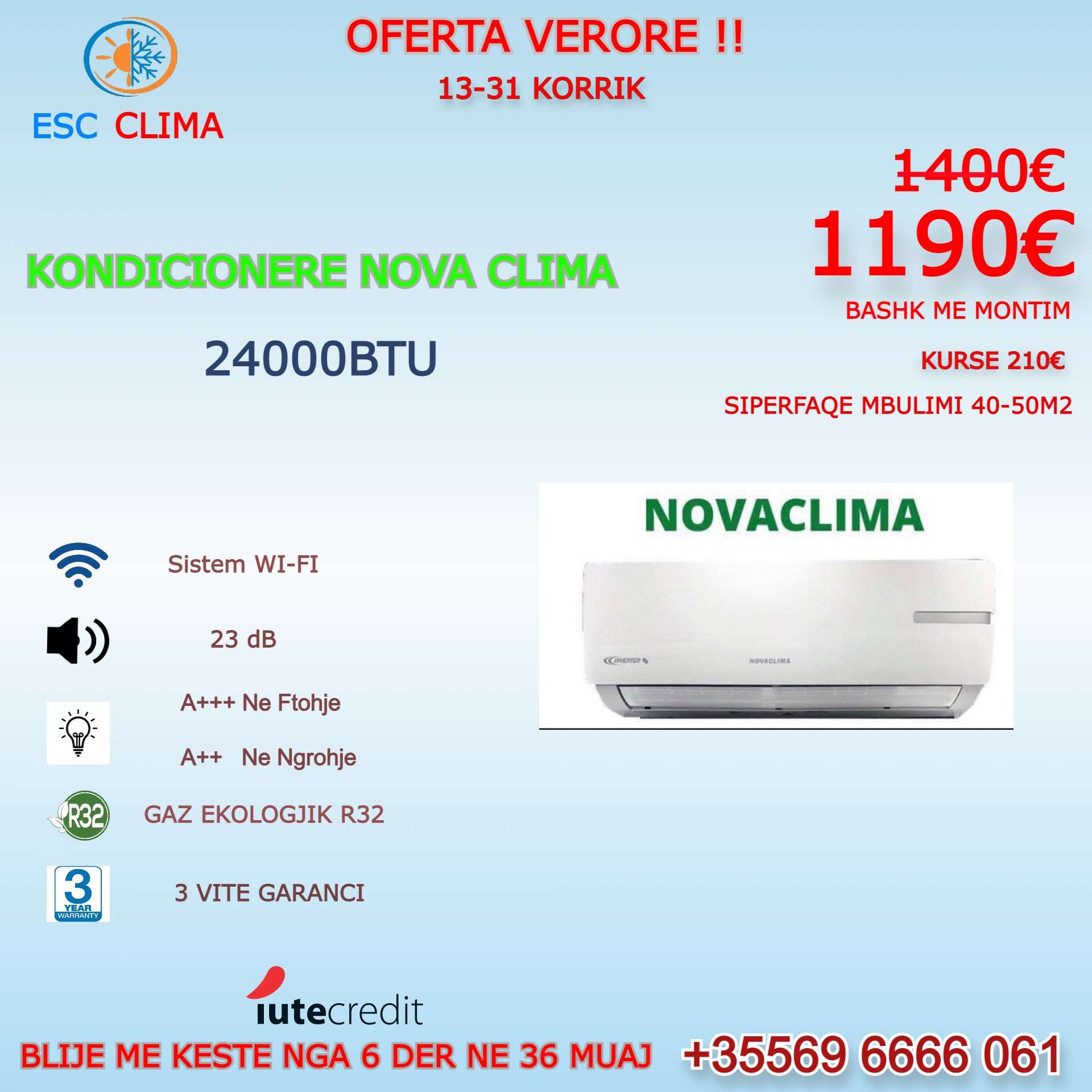 KONDICIONERE SENIO CLIMA NOVA CLIMA 